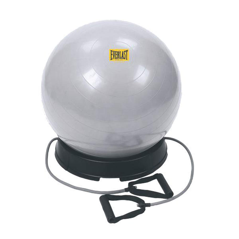 Picture of Pilates ball with a base and tubing