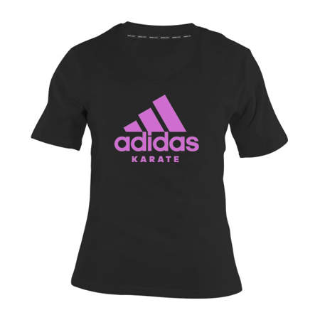 Picture of adidas karate T-Shirt für Damen mit kurzen Ärmeln und V-Ausschnitt