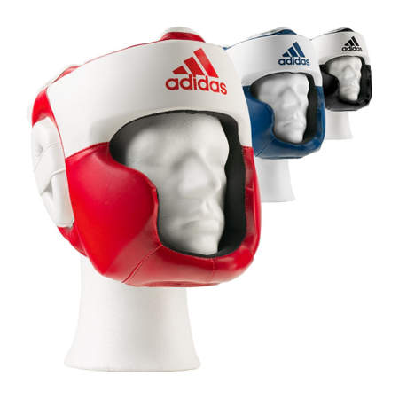 Picture of adidas training-sparring headgear with additional cheek and chin protection