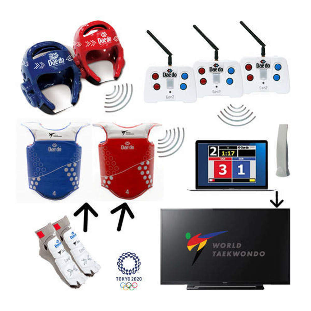 Picture of Iznajmljivanje Daedo GEN2 elektronskog sustava za bodovanje na taekwondo natjecanjima