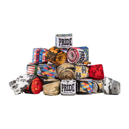 Picture of PRIDE Multicolor hand wraps, slightly elastic