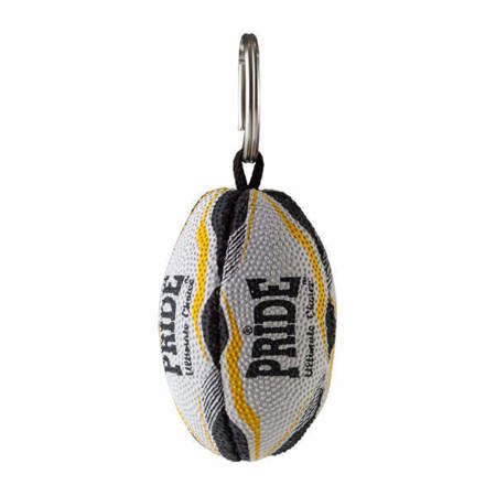 Picture of PRIDE mini rugby ball keychain